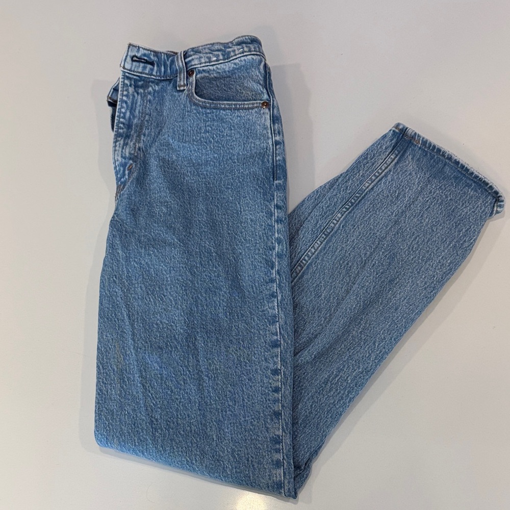 Abercrombie & Fitch Denim 90s Straight Jeans - ultra high rise